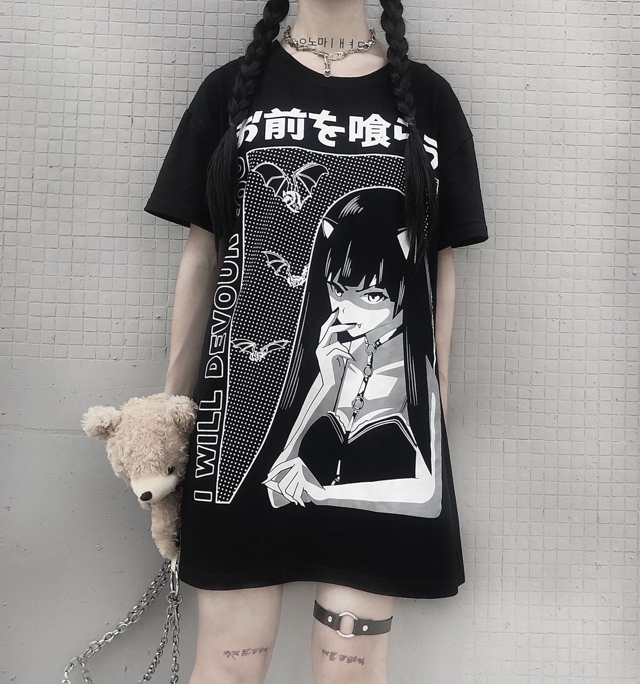 Women's Oversized Anime Tshirt