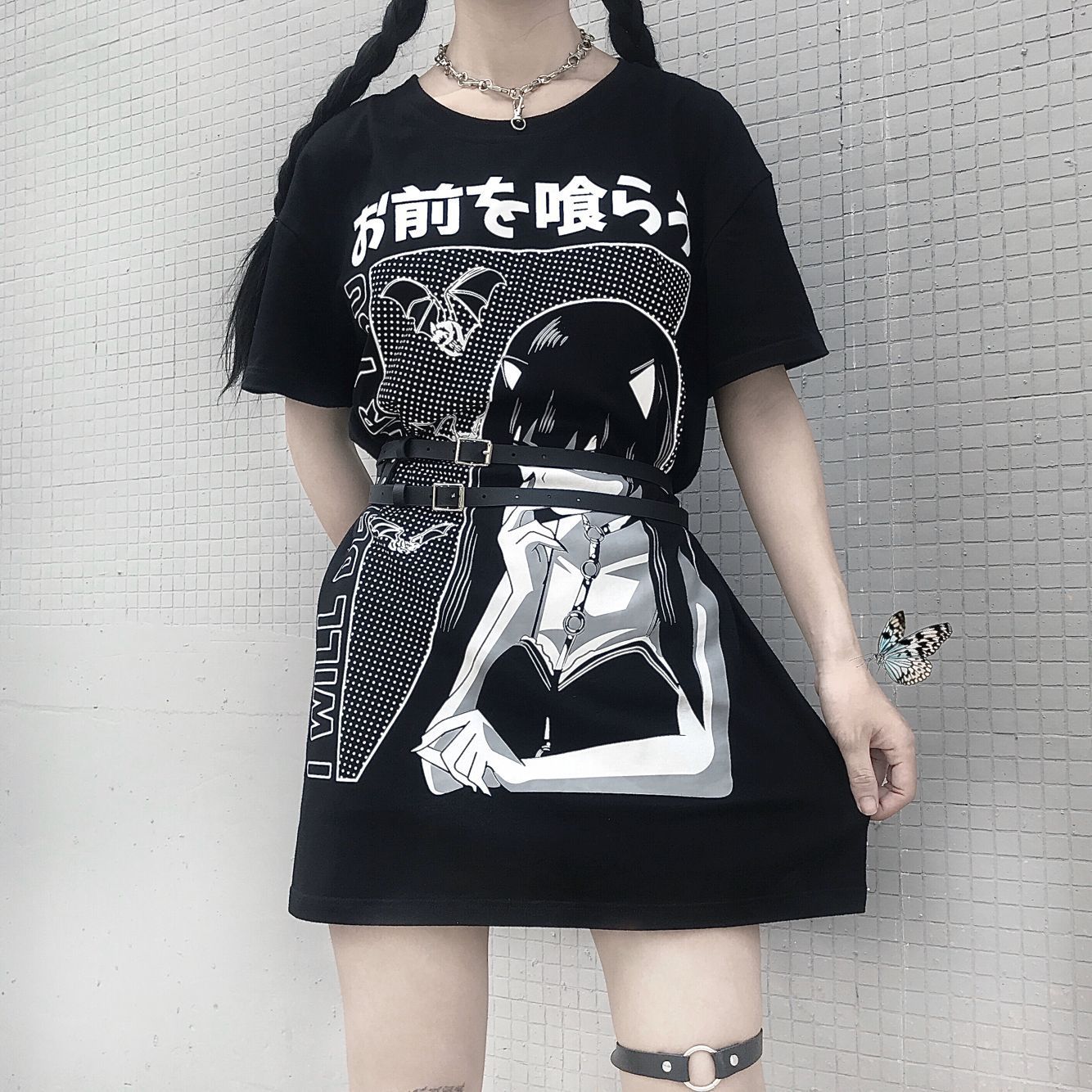 Women's Oversized Anime Tshirt