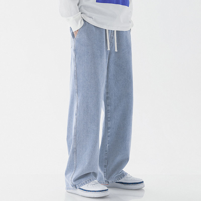 Mens Baggy Drawstring Jeans