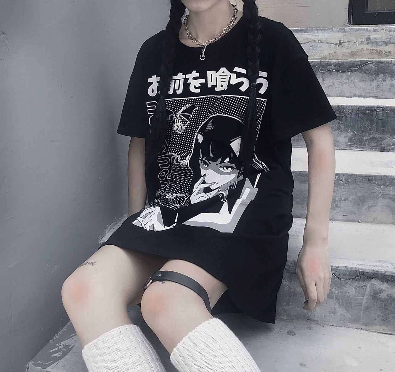 Women's Oversized Anime Tshirt